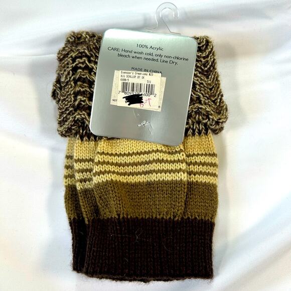 NWT Howard’s Boot Toppers Brown and Cream - Picture 2 of 2